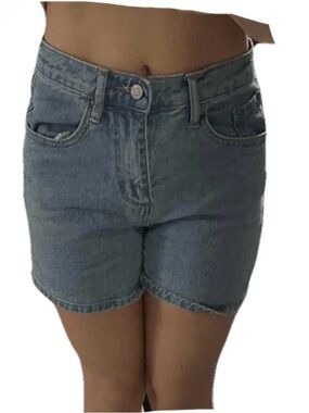 RSQ Classic High-Rise Light Blue Denim Shorts